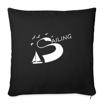 Sailing - Sofakissenbezug 45 x 45 cm - Schwarz - Vorne