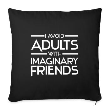 Athées Science | Athéisme Foi Don - Housse de coussin décorative 45 x 45 cm - noir - Devant