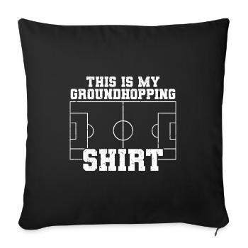 Soccer - Sofa pillowcase 17,3'' x 17,3'' (45 x 45 cm) - black - Front