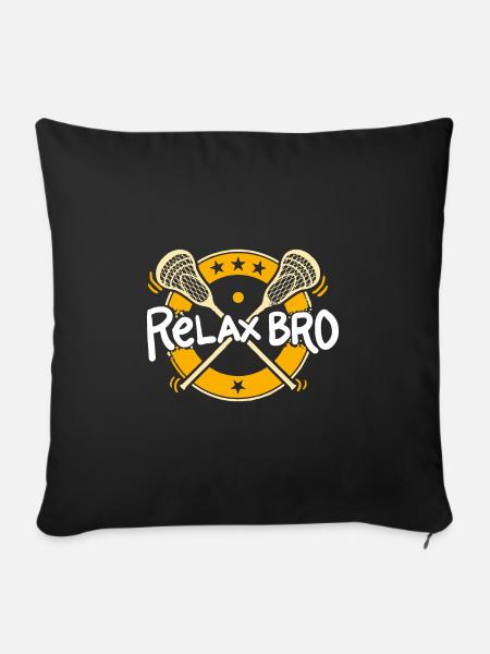 Relax Bro - Sofakissenbezug 45 x 45 cm - Schwarz