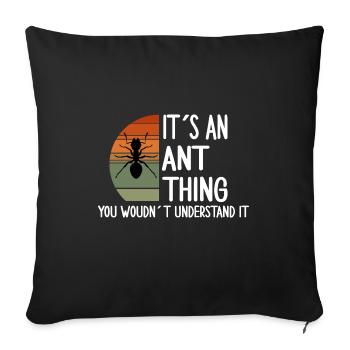 ant thing ants ant fan fireant - Sofa pillowcase 17,3'' x 17,3'' (45 x 45 cm) - black - Front