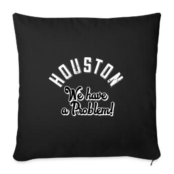 Houston nous avons un problème - Housse de coussin décorative 45 x 45 cm - noir - Devant