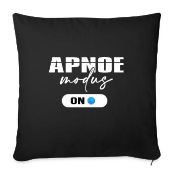 Diver Oxygen Apnea Mode Diving Dive Time - Sofa pillowcase 17,3'' x 17,3'' (45 x 45 cm) - black - Front