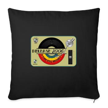 2006 birthday 16 years 16th anniversary retro release - Sofa pillowcase 17,3'' x 17,3'' (45 x 45 cm) - black - Front