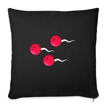 bowling bowlingkugel strike bowling-dna xxx - Sofakissenbezug 45 x 45 cm - Schwarz - Vorne