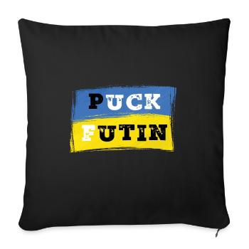 Puck Futin - Ukraine - Sofa pillowcase 17,3'' x 17,3'' (45 x 45 cm) - black - Front