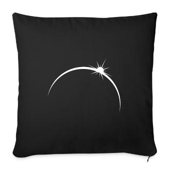 Sunrise Planet - Sofa pillowcase 17,3'' x 17,3'' (45 x 45 cm) - black - Front