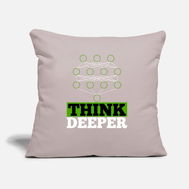 Artificial intelligence think deeper gift Sofa pillowcase 17,3'' x 17,3'' (45 x 45 cm)