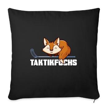 Floorball Floorball Floorball Tactics Tactical Fox - Sofa pillowcase 17,3'' x 17,3'' (45 x 45 cm) - black - Front
