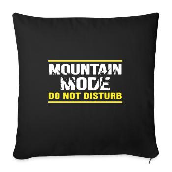 Randonnée en montagne Alpiniste Randonnée en montagne - Housse de coussin décorative 45 x 45 cm - noir - Devant