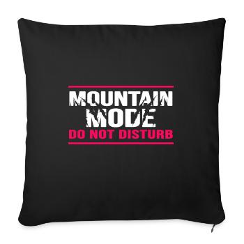 Escalade, alpinisme, bloc, escalade alpine - Housse de coussin décorative 45 x 45 cm - noir - Devant
