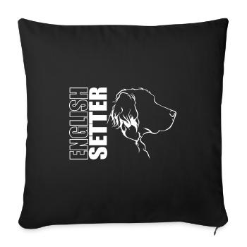 DEUTSCH SETTER Profil Chiens Chien Wilsigns - Housse de coussin décorative 45 x 45 cm - noir - Devant