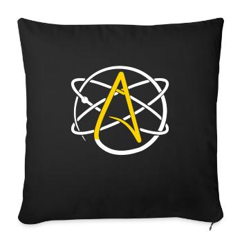 Atheist design for Men & Women - Sofa pillowcase 17,3'' x 17,3'' (45 x 45 cm) - black - Front
