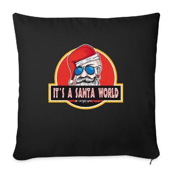 Ugly Christmas Santa Claus Santa Claus - Sofa pillowcase 17,3'' x 17,3'' (45 x 45 cm) - black - Front