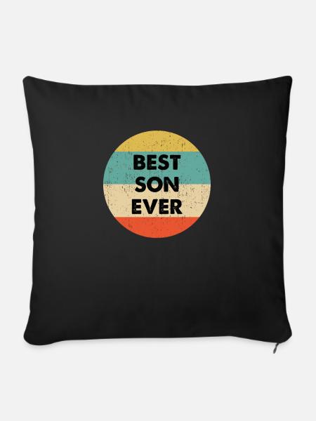 Bestes Son Ever Design - Sofakissenbezug 45 x 45 cm - Schwarz