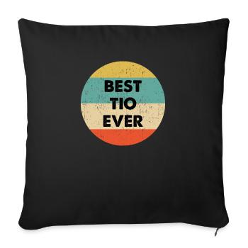 Best Tio Ever design - Sofa pillowcase 17,3'' x 17,3'' (45 x 45 cm) - black - Front