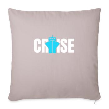 Cruise VacationEr Cruise Vacation - Sofa pillowcase 17,3'' x 17,3'' (45 x 45 cm) - light taupe - Front