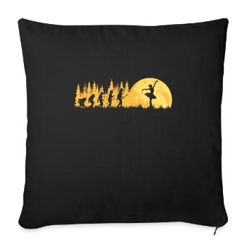 Ballett Evolution Balleriena Tanz - Sofakissenbezug 45 x 45 cm - Schwarz - Vorne