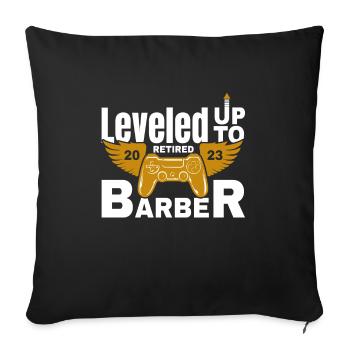 Retirement Retired Hairdresser Retirement 2023 - Sofa pillowcase 17,3'' x 17,3'' (45 x 45 cm) - black - Front