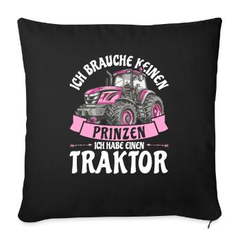 Landwirt Landwirtin - Sofakissenbezug 45 x 45 cm - Schwarz - Vorne