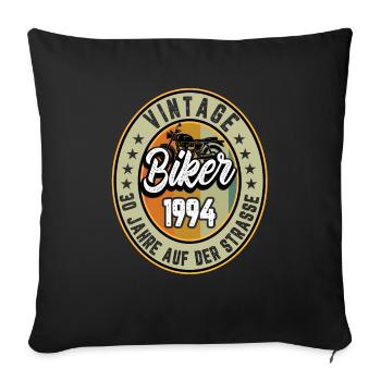 30th Birthday 1994 Motorcyclist Motorcycle - Sofa pillowcase 17,3'' x 17,3'' (45 x 45 cm) - black - Front