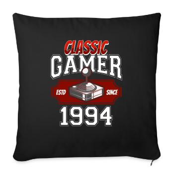 Video Gaming 30 Geburtstag 1994 Classic Gamer - Sofakissenbezug 45 x 45 cm - Schwarz - Vorne