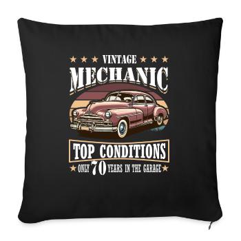 70th Birthday 1994 1995 Car Mechanic Classic Car - Sofa pillowcase 17,3'' x 17,3'' (45 x 45 cm) - black - Front