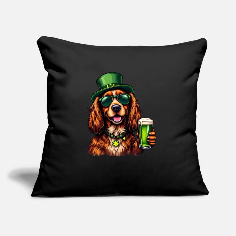 Cocker Spaniel St. Patricks Day Bier Outfit Hunde Sofakissenbezug 45 x 45 cm