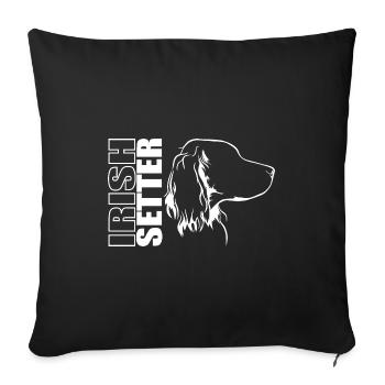 IRISH SETTER Profil Chiens Chien Wilsigns - Housse de coussin décorative 45 x 45 cm - noir - Devant