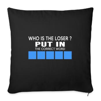 UKRAINE "anti-war" kiev slava ukraini zelenskyi - Sofa pillowcase 17,3'' x 17,3'' (45 x 45 cm) - black - Front