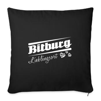 Bitburg - Lieblingsort mit Stadtnamen - Sofakissenbezug 45 x 45 cm - Schwarz - Vorne