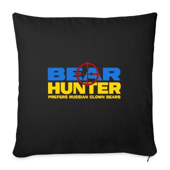 Ukraine Slava Ukraini Kiev - Sofa pillowcase 17,3'' x 17,3'' (45 x 45 cm) - black - Front