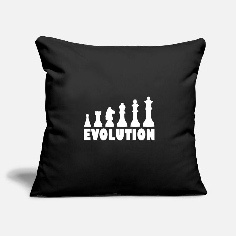 Chess evolution chess Sofa pillowcase 17,3'' x 17,3'' (45 x 45 cm)