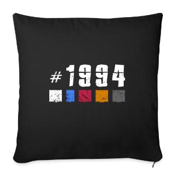 1994 Vintage Birthday Retro Anniversary "New Tibet" - Sofa pillowcase 17,3'' x 17,3'' (45 x 45 cm) - black - Front