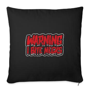 Vampire Horreur Bat - Housse de coussin décorative 45 x 45 cm - noir - Devant