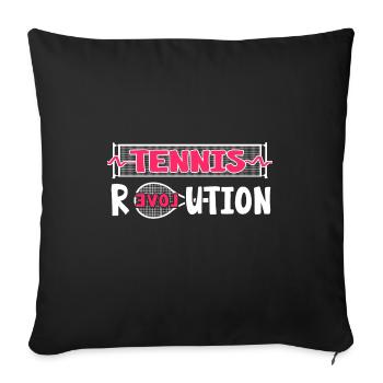 Tennis Match Ball Tennis Player Tennis-love - Sofa pillowcase 17,3'' x 17,3'' (45 x 45 cm) - black - Front