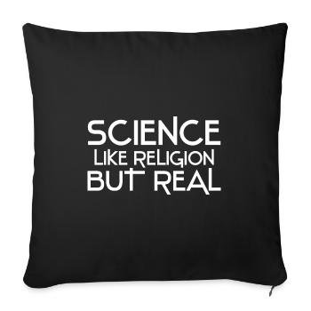 Atheismus Wissenschaft - Sofakissenbezug 45 x 45 cm - Schwarz - Vorne
