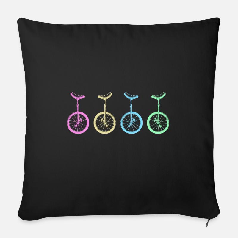 Einradfahren Einrad Einradartist UnicycleVibes - Sofakissenbezug 45 x 45 cm - Schwarz