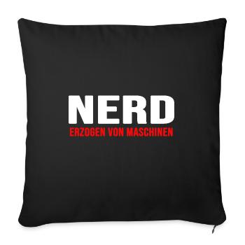nerd coder server download online nerd-life gamer - Sofakissenbezug 45 x 45 cm - Schwarz - Vorne