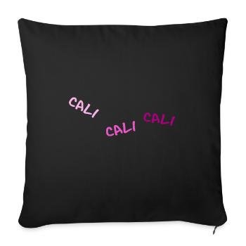 calisthenics gym fit - Sofa pillowcase 17,3'' x 17,3'' (45 x 45 cm) - black - Front