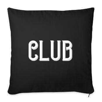 Club - Housse de coussin décorative 45 x 45 cm - noir - Devant