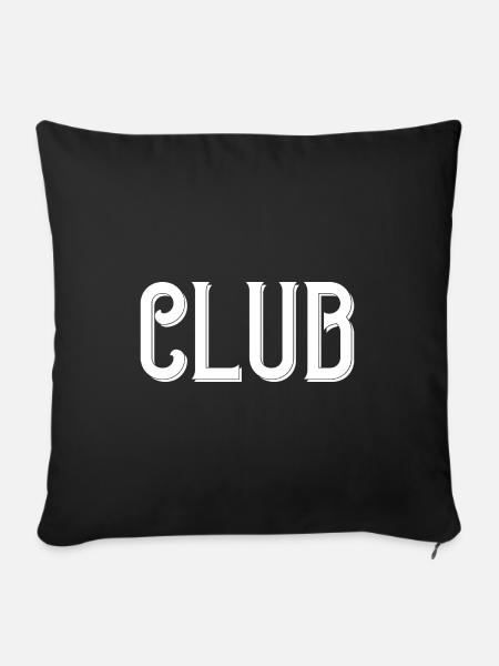 Club - Sofakissenbezug 45 x 45 cm - Schwarz