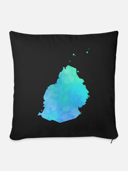 Mauritius - Sofakissenbezug 45 x 45 cm - Schwarz