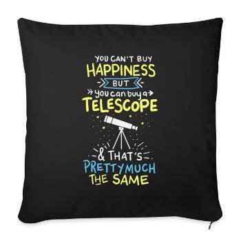 Astronomie - Sofakissenbezug 45 x 45 cm - Schwarz - Vorne