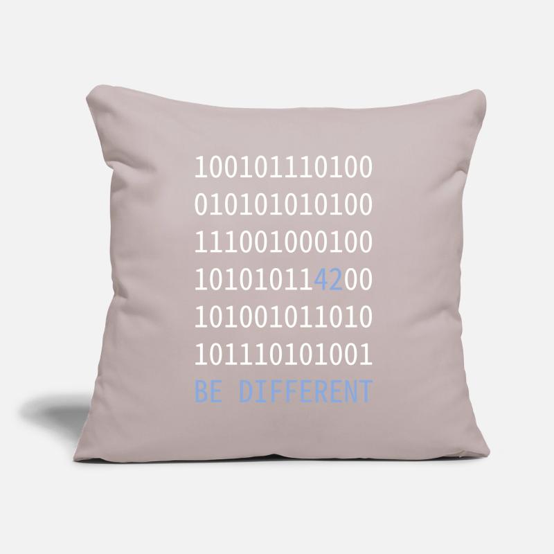 be different - Like a 42 in binary code Sofa pillowcase 17,3'' x 17,3'' (45 x 45 cm)