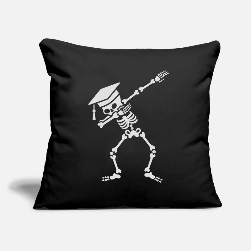 Dab skeleton dabbing student - pass exams Sofa pillowcase 17,3'' x 17,3'' (45 x 45 cm)
