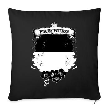 Fribourg - Housse de coussin décorative 45 x 45 cm - noir - Devant