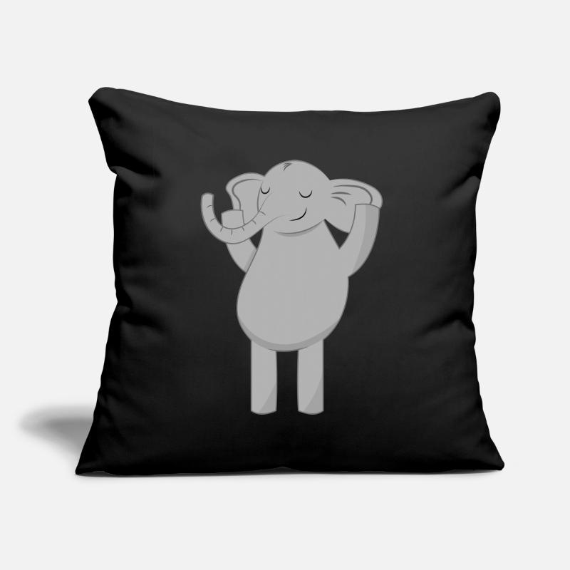 Éléphant éléphant Housse de coussin décorative 45 x 45 cm