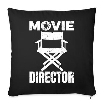 Director - Sofa pillowcase 17,3'' x 17,3'' (45 x 45 cm) - black - Front