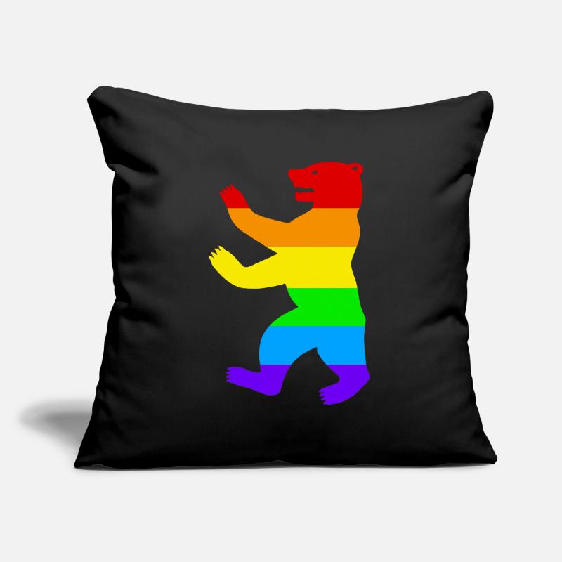 Berlin Bear / Pride Bear / Rainbow Sofa pillowcase 17,3'' x 17,3'' (45 x 45 cm)